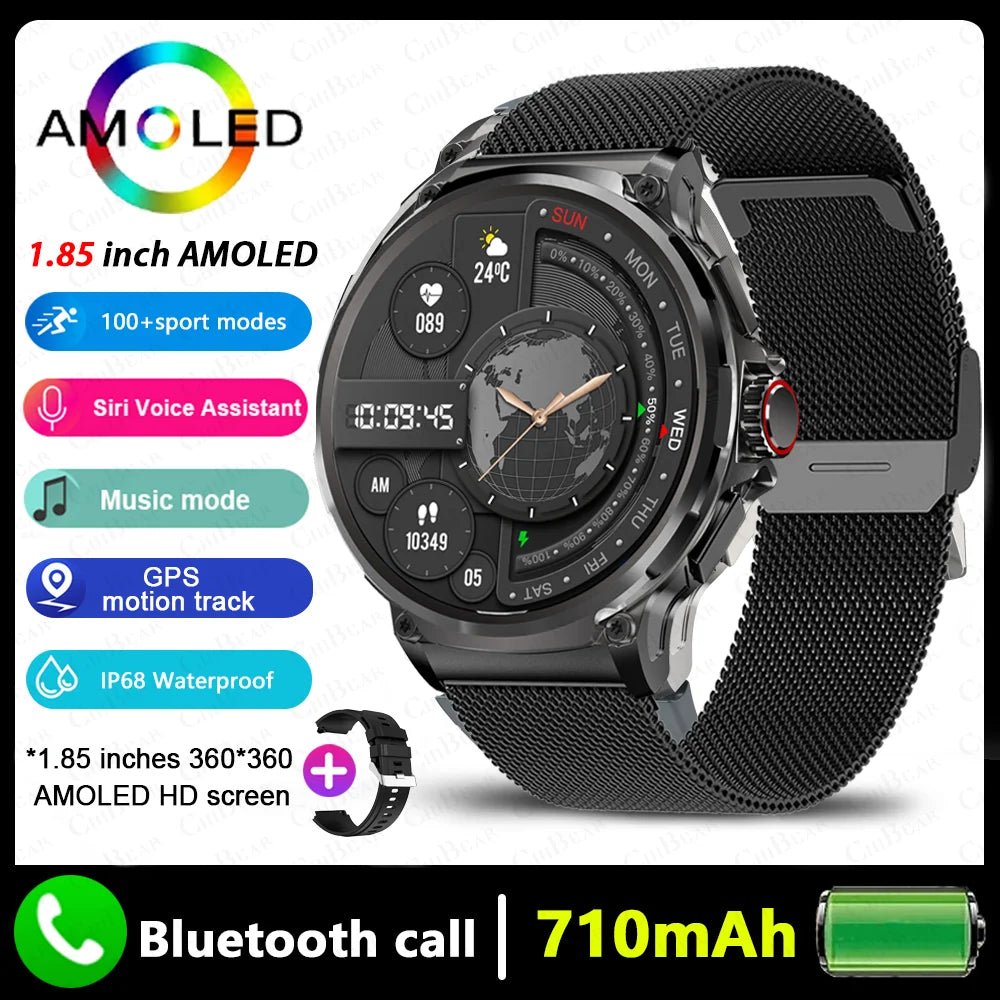 Huawei Xiaomi GPS Track Smart Watch Men 1.85-Inch