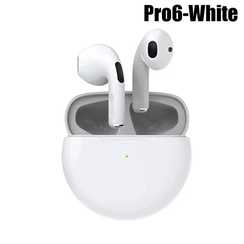 Pro 6 Bluetooth earphones for iPhone