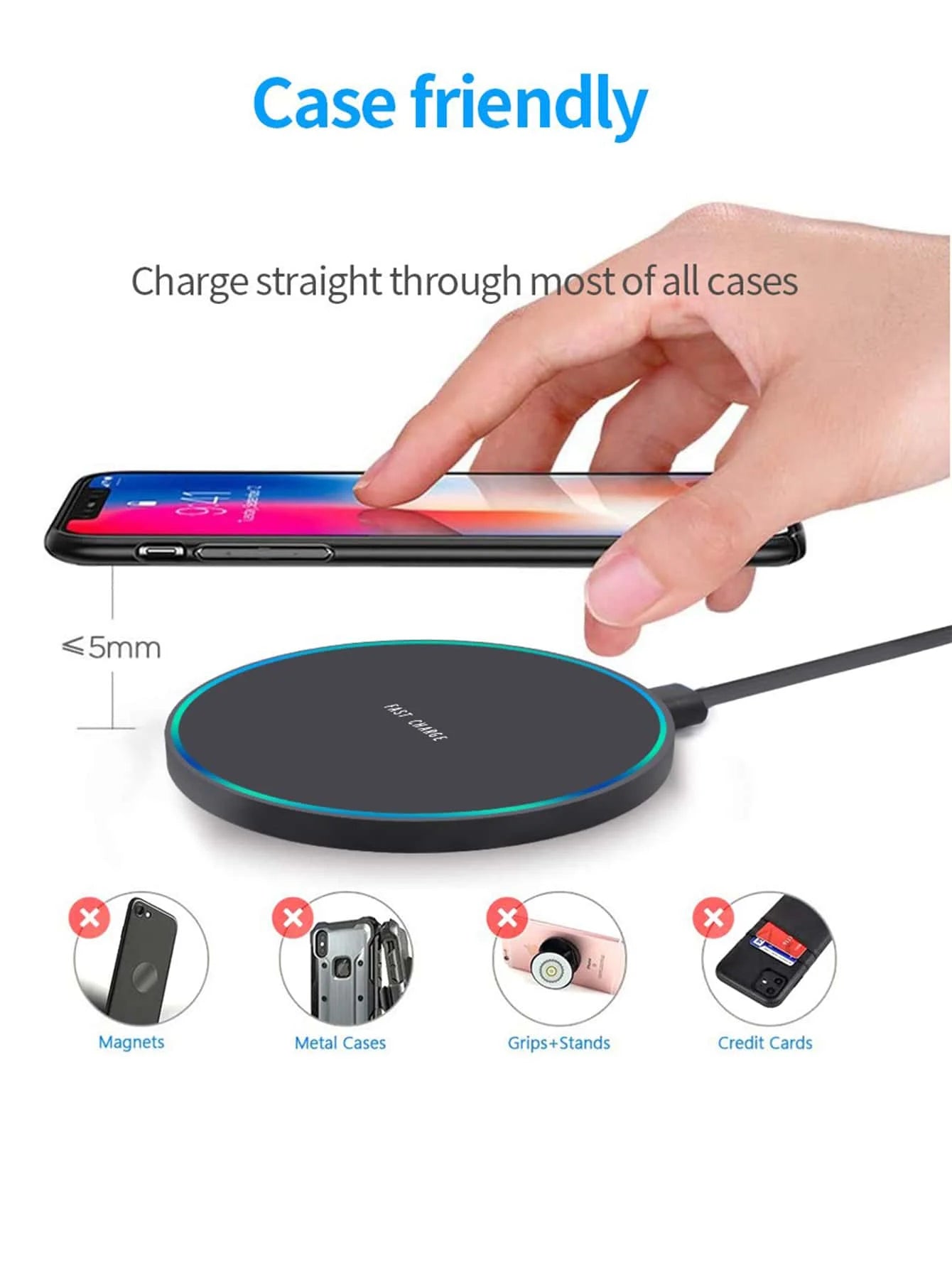Wireless Charger Pad - Fast Wireless Charging Station