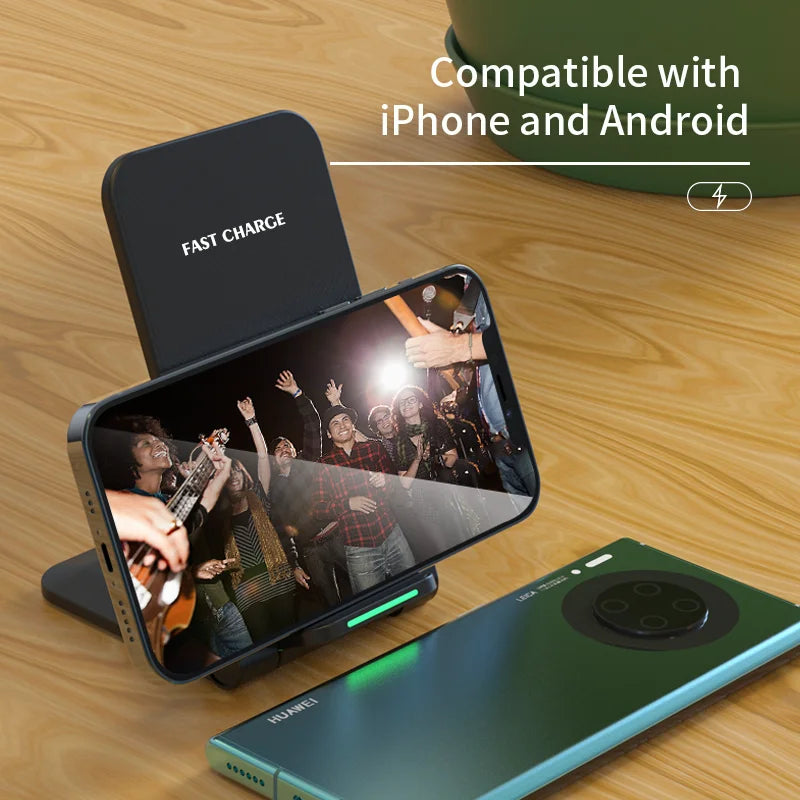 Wireless Charger For iPhone Fast Charging Charger Ultra Foldable