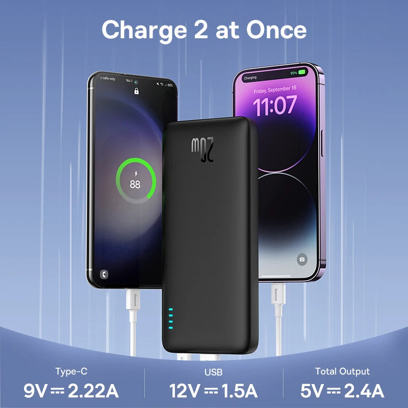 20W Power Bank Fast Charge