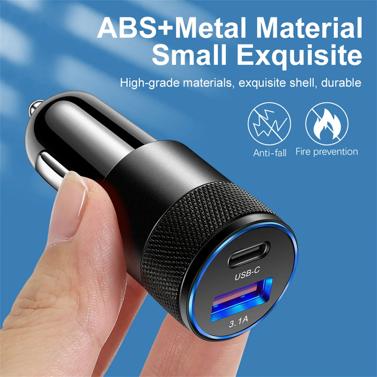 Car Charger USB Type C Fast Charging