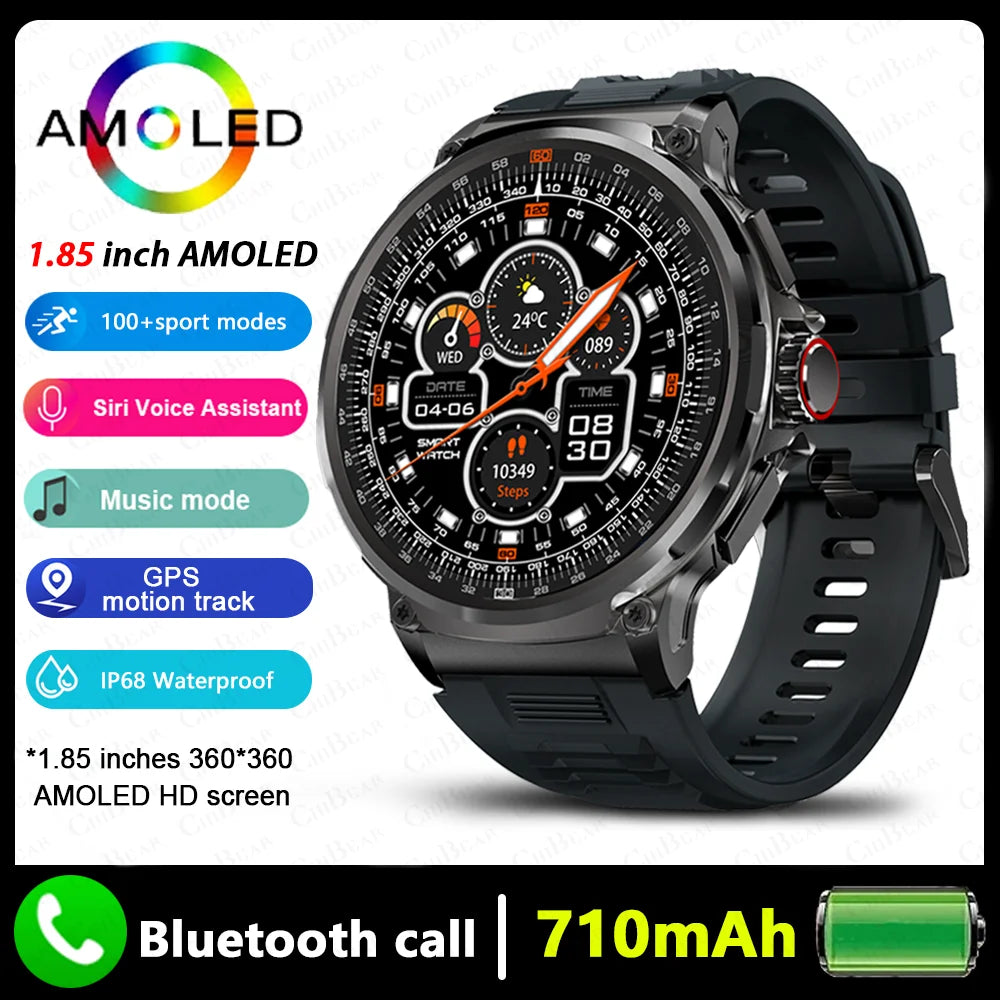 Huawei Xiaomi GPS Track Smart Watch Men 1.85-Inch