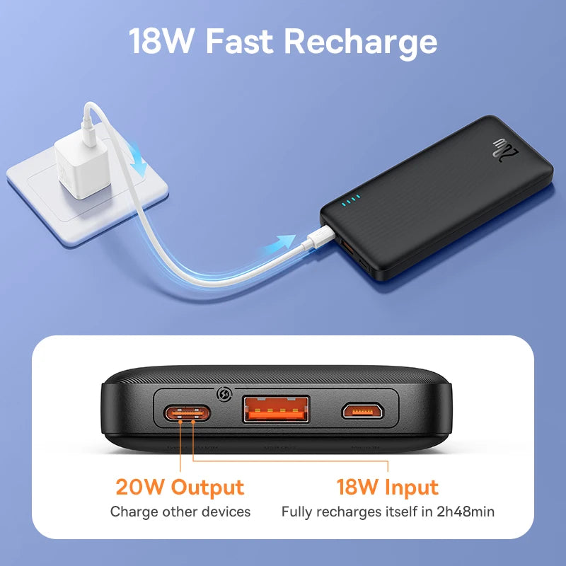 20W Power Bank Fast Charge