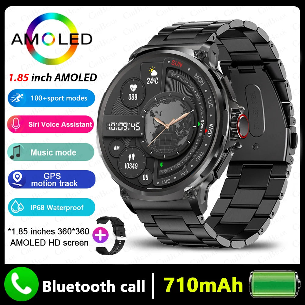 Huawei Xiaomi GPS Track Smart Watch Men 1.85-Inch