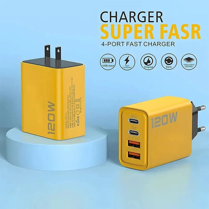 Fast Phone Charger 4Ports