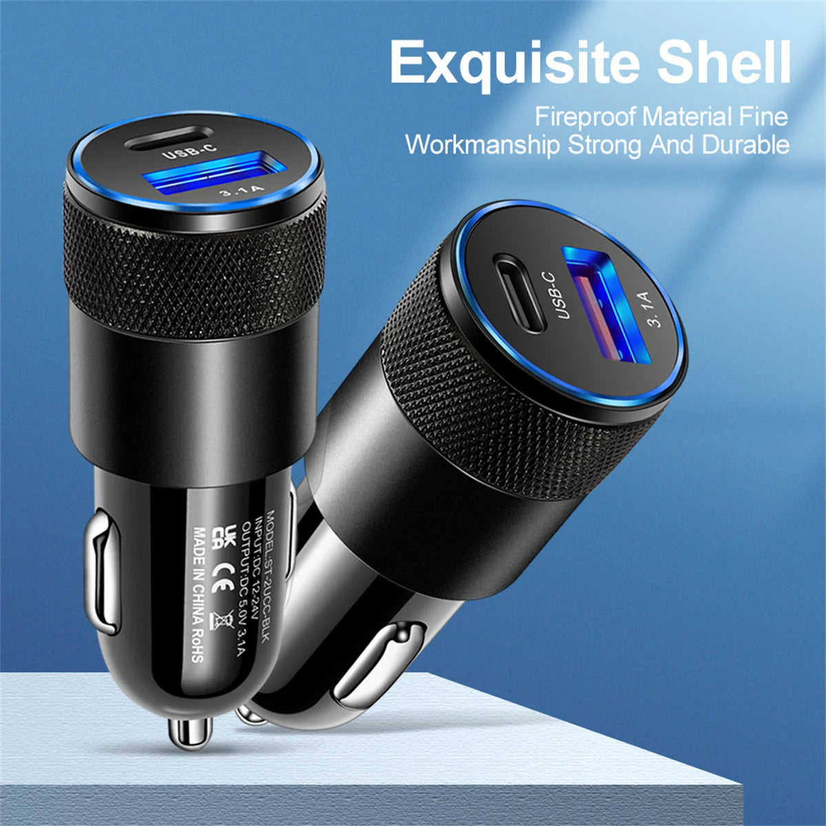 Car Charger USB Type C Fast Charging