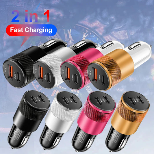 Car Charger USB Type C Fast Charging